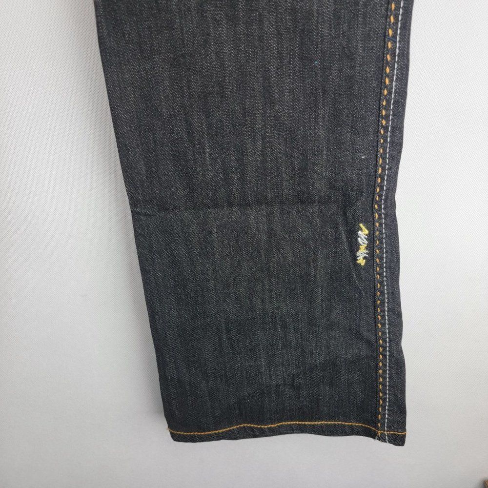 Coogi Womens Size 11/12 Black Denim Blingy Cotton Spandex Straight Leg Jeans - Picture 2 of 13